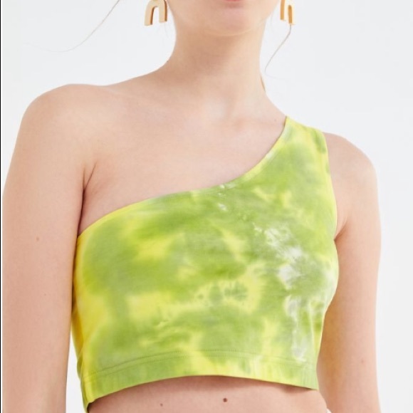 Urban Outfitters Tops - Urban Outfitters Tie Dye One Shoulder Crop Top